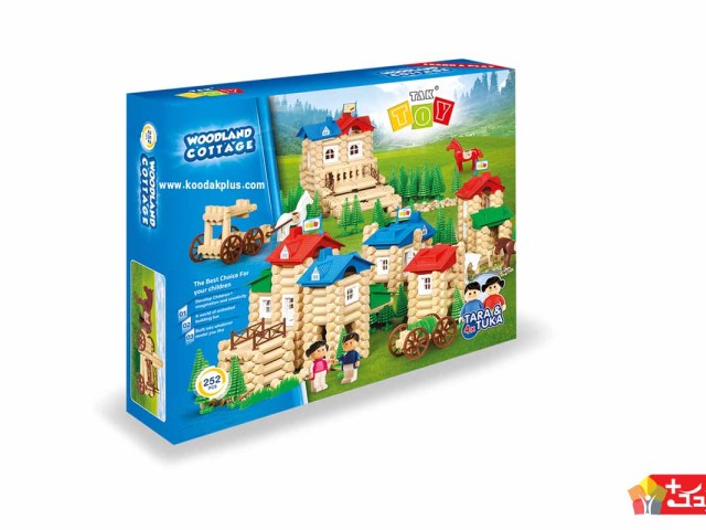 اسباب بازی ساختنی کلبه جنگلی 252 قطعه تک توی