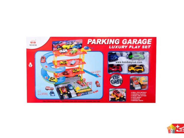 ست پارکینگ طبقاتی اسباب بازی (parking garage toy)