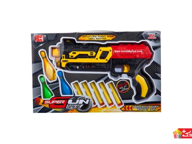 تفنگ تیر اسفنجی موزیکال لیزر دار مدلxh333