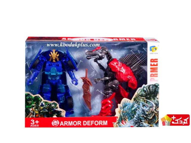 اسباب بازی ربات تبدیل شونده پسرانه جفتی مدل transformers-d622