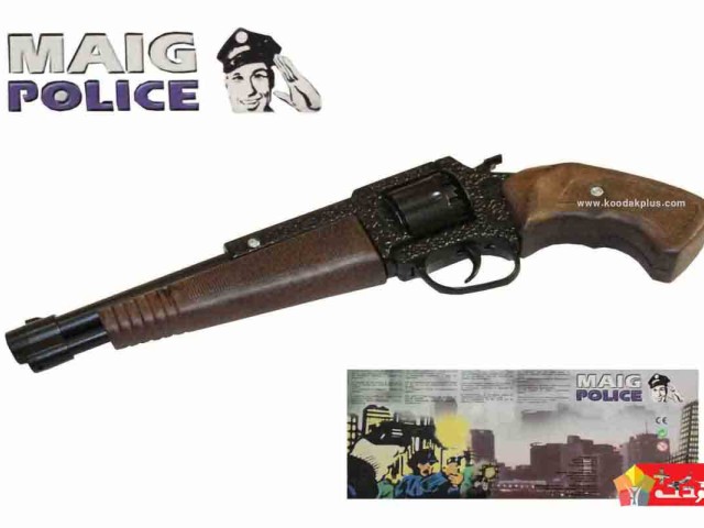 تفنگ فلزی اسباب بازی ترقه ای 12 تیر طرح کلاسیک شرکت DYAL