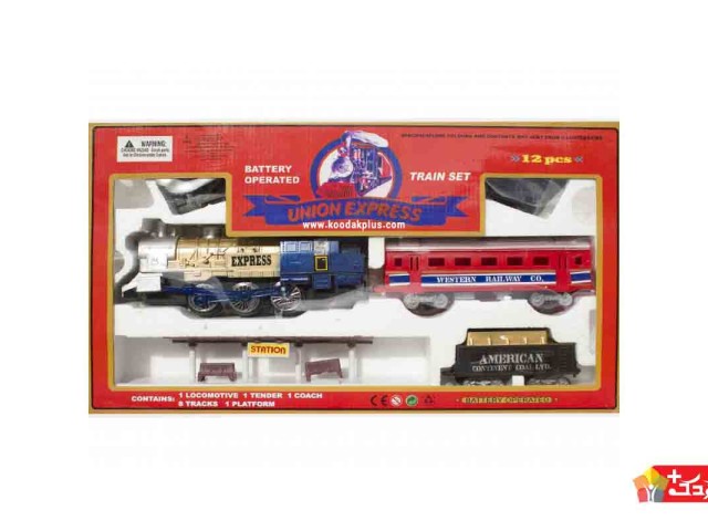 قطار اسباب بازی باطری خور همراه با ایستگاه مدل 001