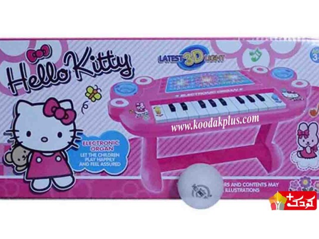 اسباب بازی پیانو دخترانه (23 کلید) باتری خور piano hello kitty