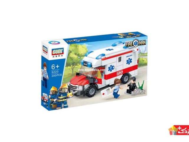 لگو آمبولانس اسباب بازی مدل GUDI-9220