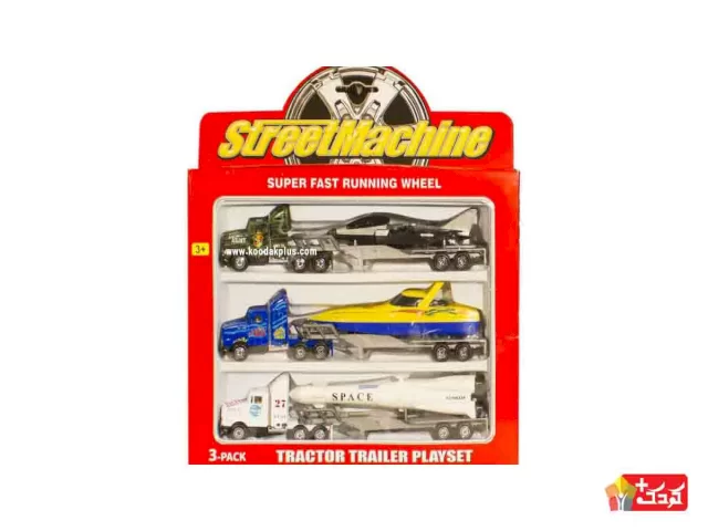 ست تریلی فلزی سه عددی مدل street machine