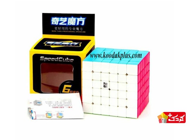 روبیک 6×6 برند کای وای استیکرلس QiYi 6×6×6 Stickerless