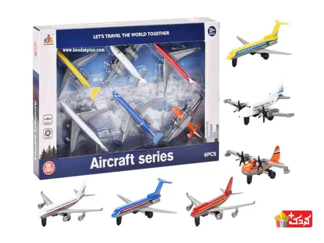 پک 6 عددی هواپيما فلزی مدل DS036