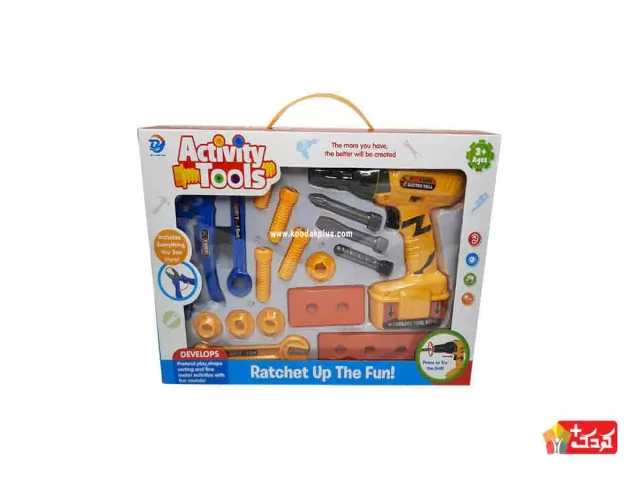 ست ابزار اسباب بازی با دریل باطری خور مدل 871