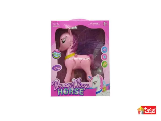 اسب پونی بالدار موزیکال و حرکتی مدل XG012