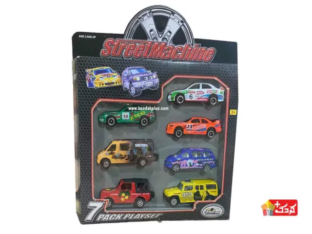 ست 7 عددی ماشین فلزی اسپرت مدل 2092 (street machine)