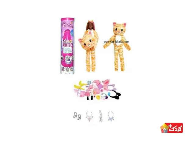 عروسک باربی به همراه وسایل و لباس طرح گربه مدل TK7