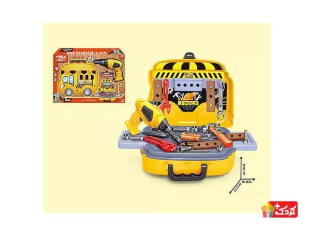 ست جعبه ابزار اسباب بازی طرح ماشین مدل 139-36778