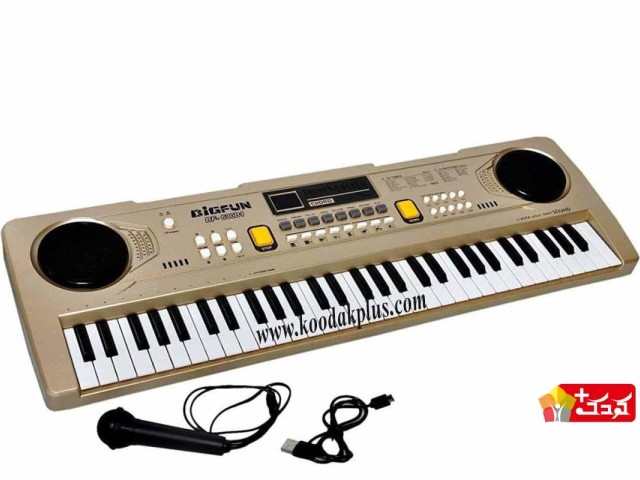 ارگ اسباب بازی آموزشی باطری خور بیگفان 61 کلید مدل keyboard bigfan bf-630B1