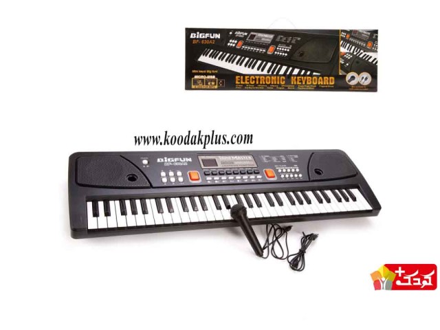 ارگ اسباب بازی آموزشی باطری خور بیگفان 61 کلید مدل keyboard bigfan bf-630A۲