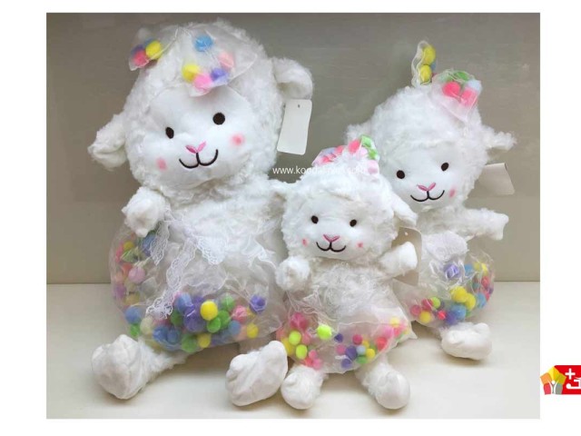 عروسک پولیشی بره لباس توری خارجی کد 135 lamb