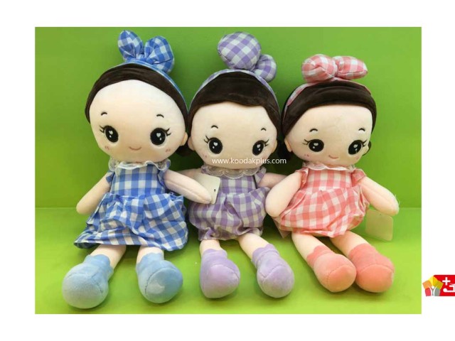 عروسک پولیشی خارجی مدل دختر لباس چهارخونه کد 153 Girl