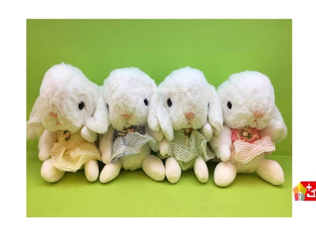 عروسک پولیشی خارجی مدل خرگوش لباس توری کد 162 rabbit