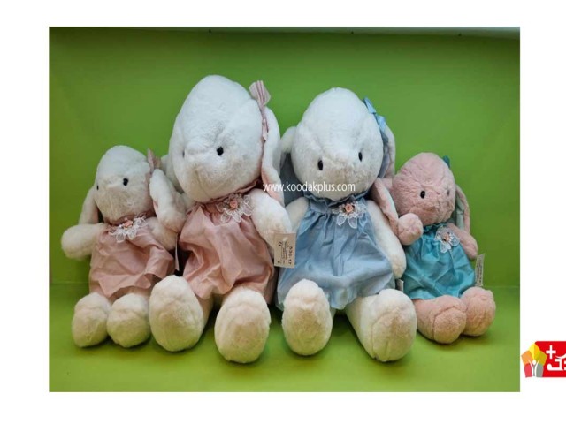 عروسک پولیشی خرگوش چشم تیله ای خارجی کد 200 rabbit