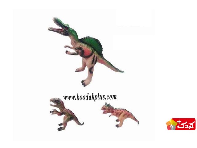 مجموعه 3 عددی فیگور دایناسور جنس لاتکسی مدل dinosur djf.36