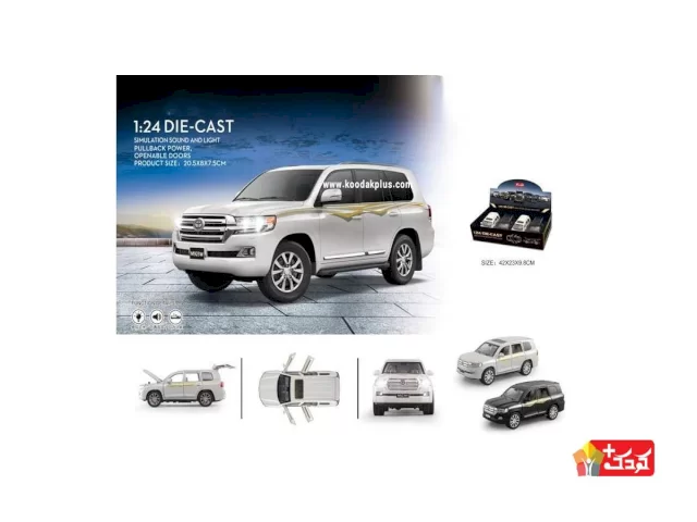 ماشین فلزی طرح لند کروز سایز 1:24 مدل M923W