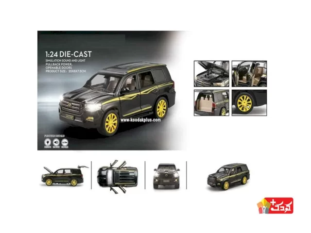 ماشین فلزی طرح لند کروز سایز 1:24 مدل M929W