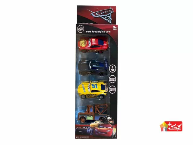 ست 4 عددی ماشین فلزی طرح انیمیشن Cars مدل 20-899