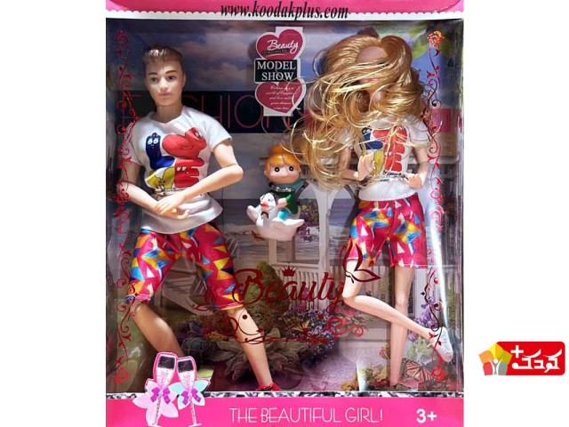 عروسک های باربی جفتی مفصل دار طرح مدل شو model-show