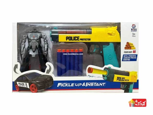 تفنگ کلت تیر پرتابی به همراه ربات تبدیل شونده مدل 70-648