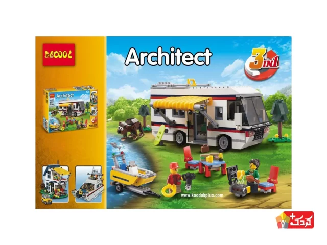 لگو 3 مدلی کمپ آرشیتکت مدل DECOOL-3117
