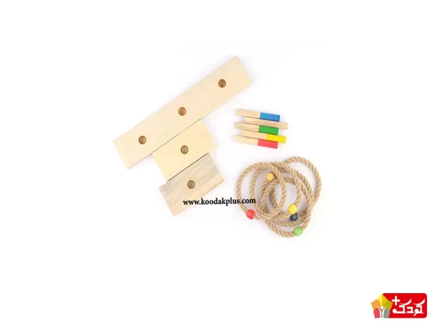 اسباب بازی گروهی چوبین مدل پرتاب حلقه