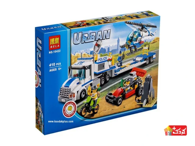 لگو تریلی پلیس و سارقین پول مدل BELA-10422