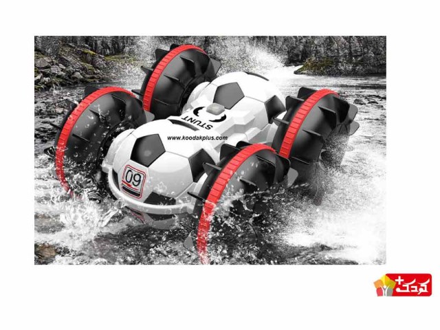 ماشین کنترلی شارژی آبی خاکی با بدنه طرح توپ