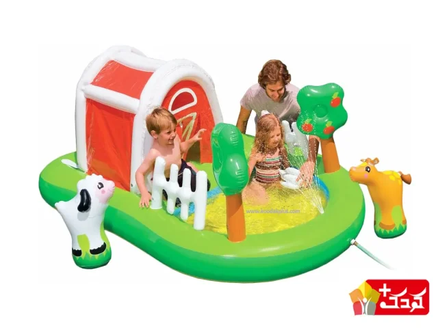 خانه بادی کودک اینتکس طرح مزرعه مدل 57455