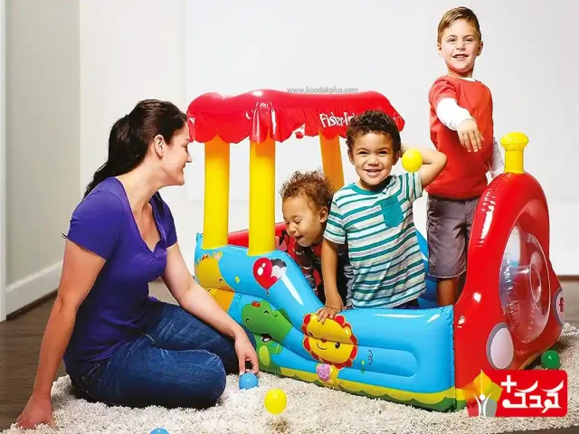 قلعه بادی کودک طرح قطار بست وی مدل 93503