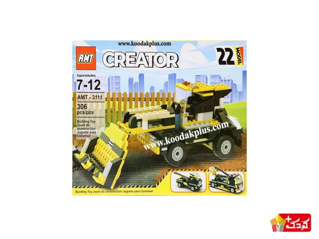لگو کریتور 22 مدل ماشین راهسازی کد 3111 AMT