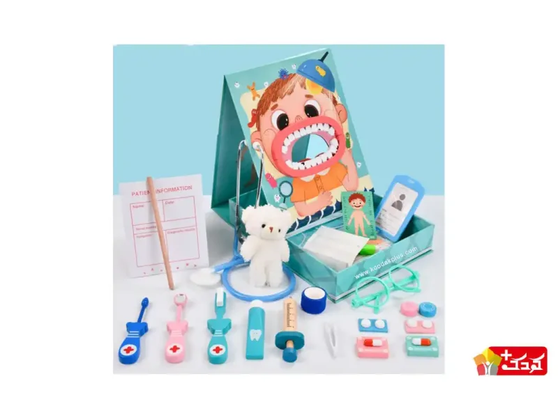 اسباب بازی دندان پزشکی چوبی مگنتی مدل1280