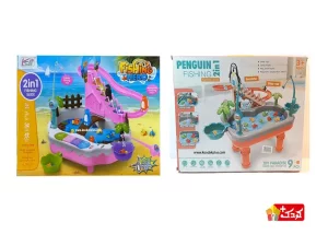 ست اسباب بازی موزیکال پله پنگوئن و ماهی گیری