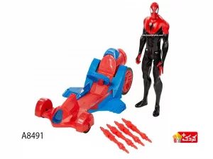 ست اکشن فیگور و ماشین مرد عنکبوتی مدل A8491