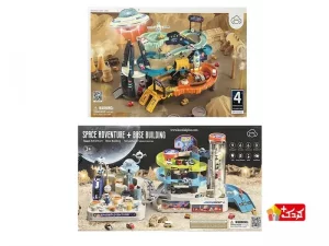 شهر ماشین بازی طبقاتی سایز بزرگ همراه با فرمان و آسانسور