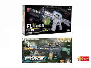 تفنگ M16 موزیکال چراغ دار طرح رگبار مدل LX5100A