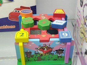 مکعب هوش چوبی آموزش اعداد و اشکال+آموزش ساعت