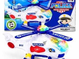 هلیکوپتر موزیکال و چراغ دار پلیس مدل 8641