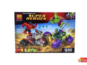 لگو اسباب بازی هالک علیه هالک قرمز مدل BELA-10675