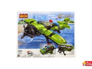 لگو هواپیما اسباب بازی سه طرح مدل COGO-3030