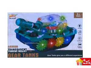 تانک اسباب بازی چرخ دنده ای موزیکال مدل 5936