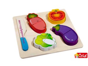 اسباب بازی آموزشی برش میوه و سبزیجات animal-and-fruite-wooden