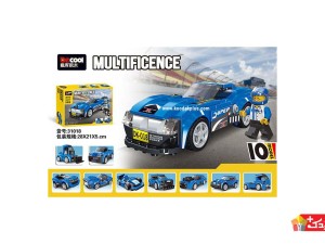 لگو ماشین اسباب بازی 10 مدلی دکول 208 قطعه مدل DECOOL-31018
