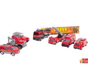 ست ماکت ماشین فلزی طرح آتش نشانی