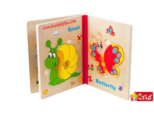 پازل کتابی اسباب بازی طرح حشرات