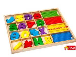 بازی چوبی آموزش اعداد به همراه چوب خط(مویتیانچی)